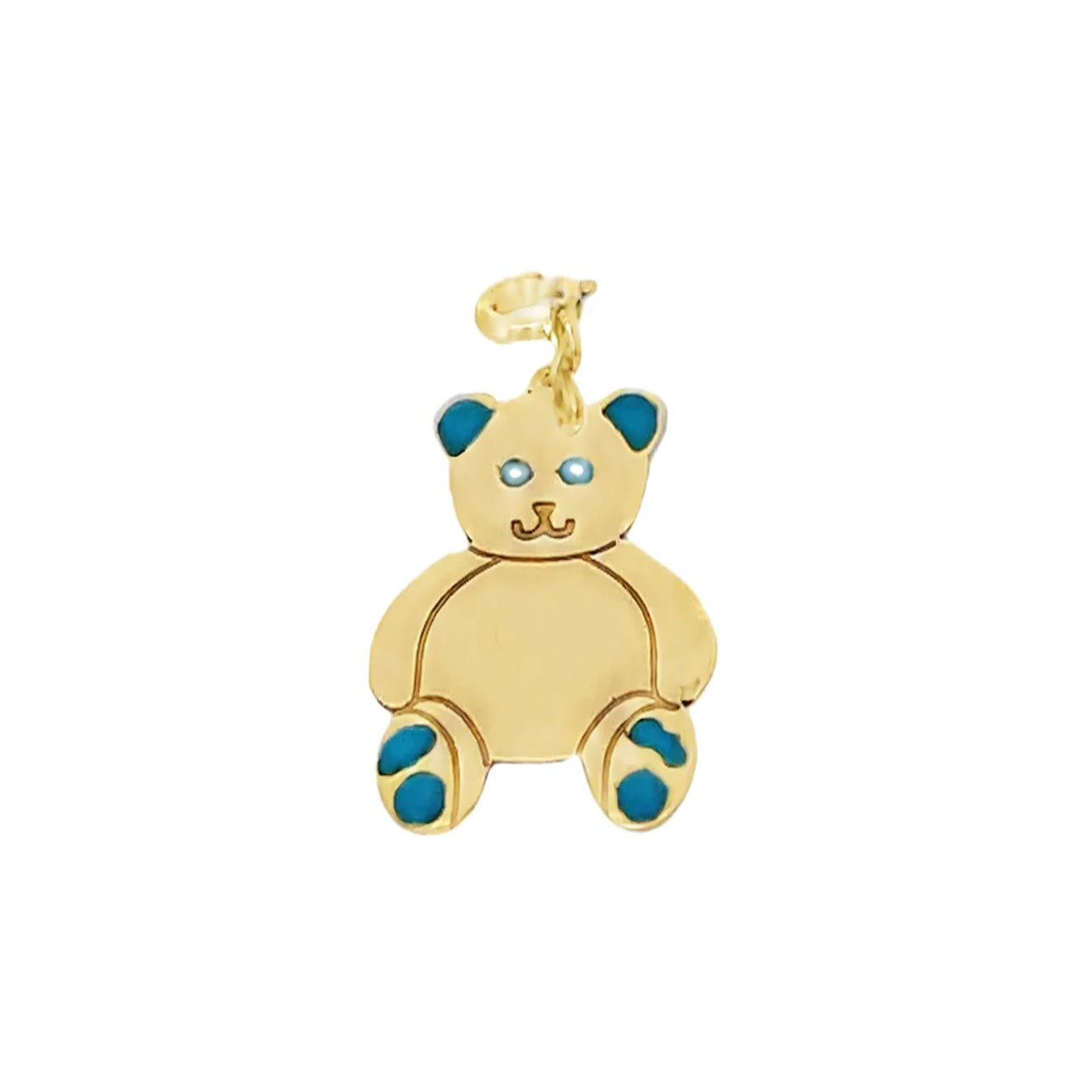 Teddy Bear Gold Pendant
