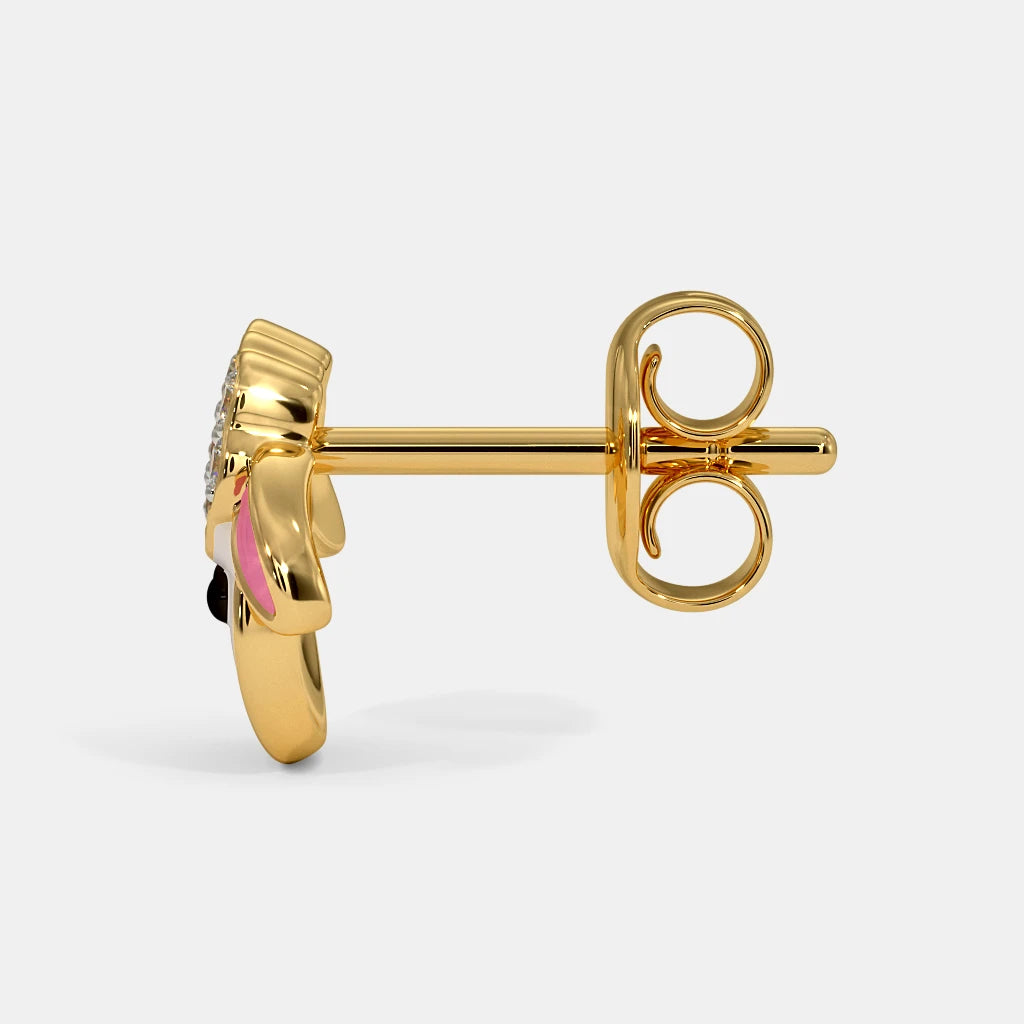 Kids Sheep Diamond Earrings
