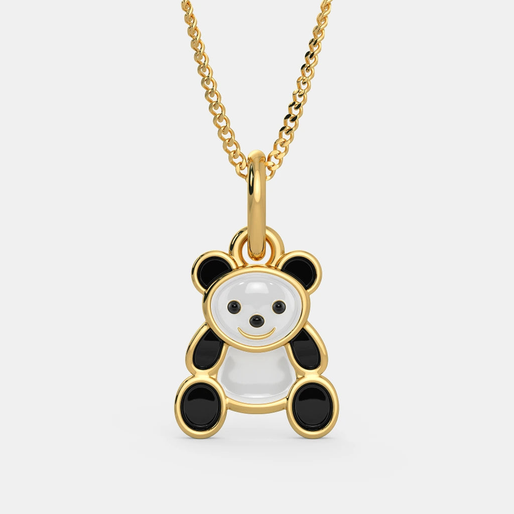 Panda kids Gold Pendant