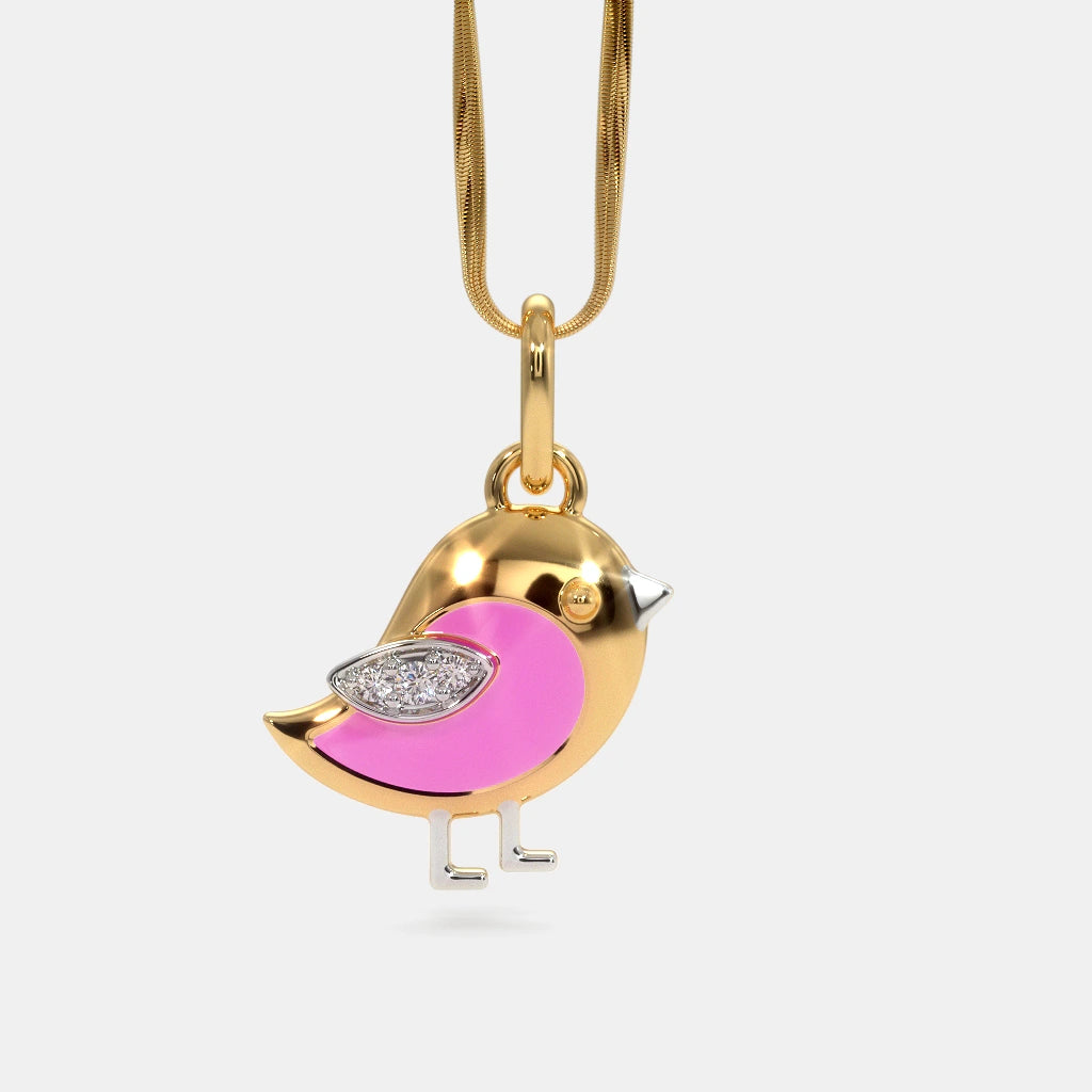 Bird Diamond Pendant