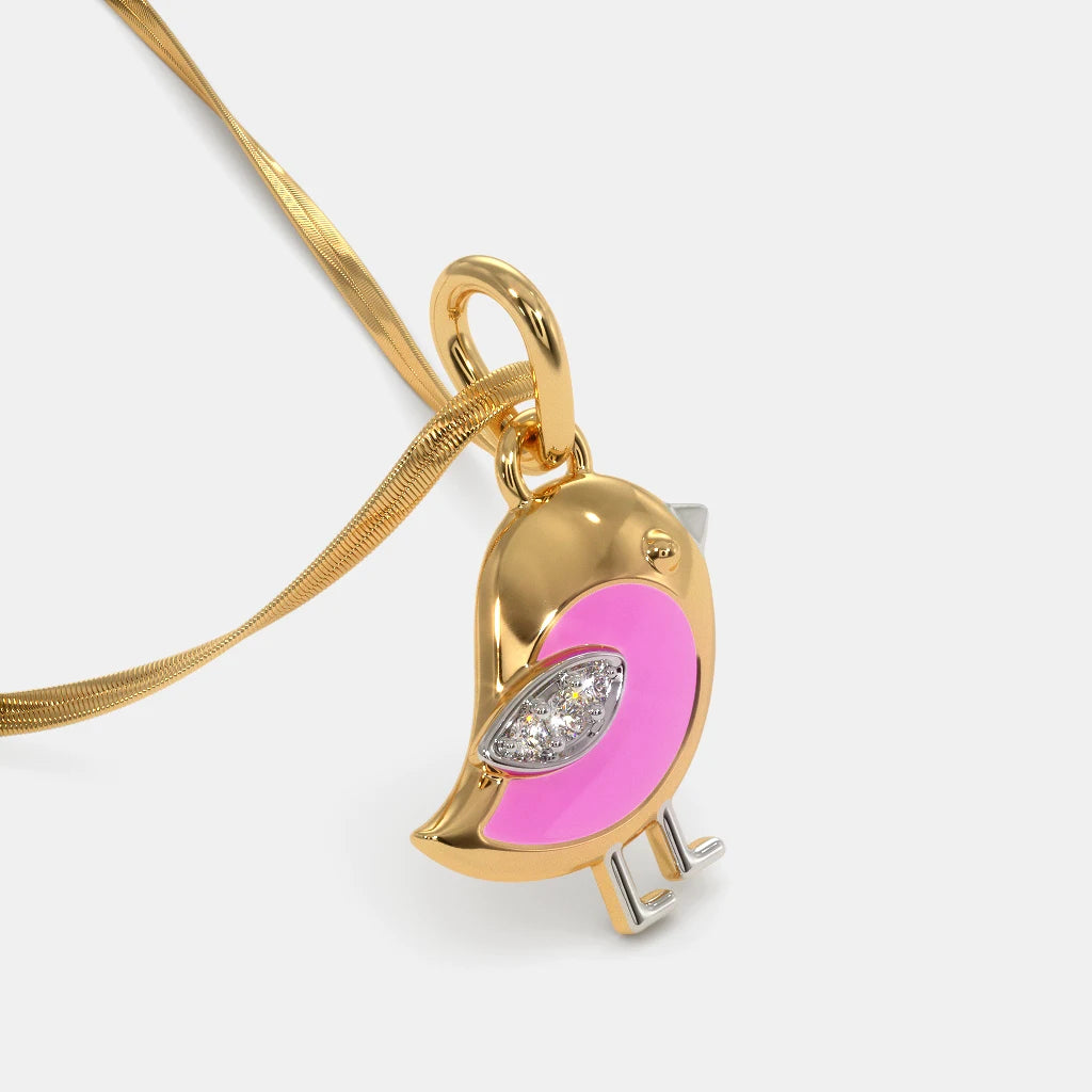 Bird Diamond Pendant
