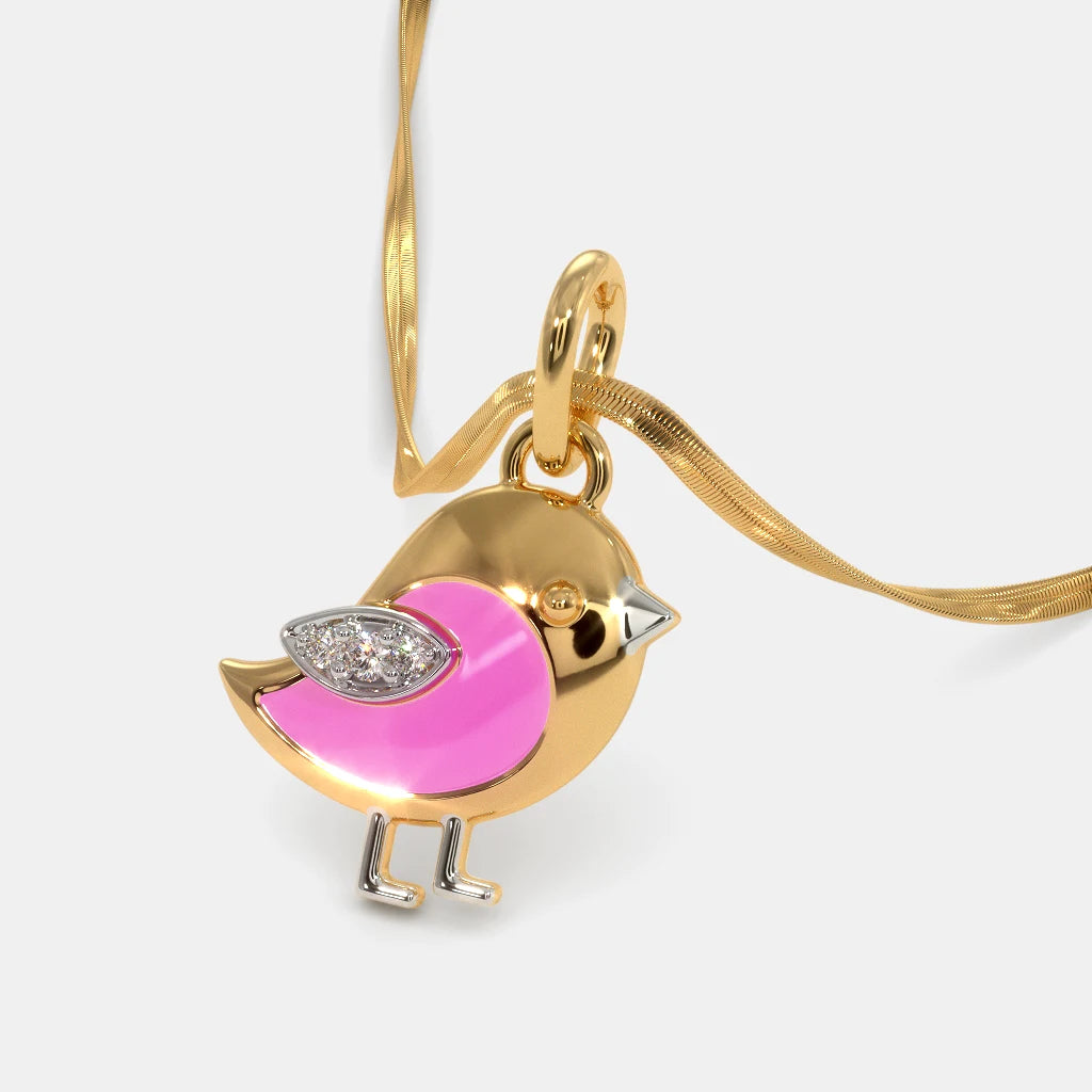 Bird Diamond Pendant