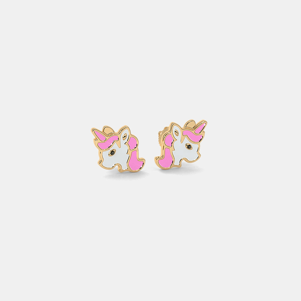 Pony Gold Earrings