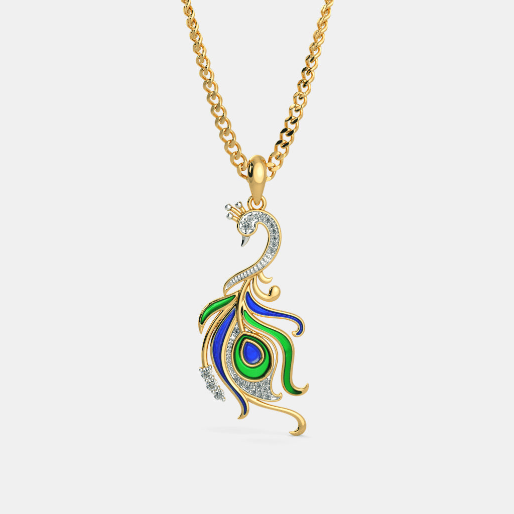 Peacock Diamond Necklace
