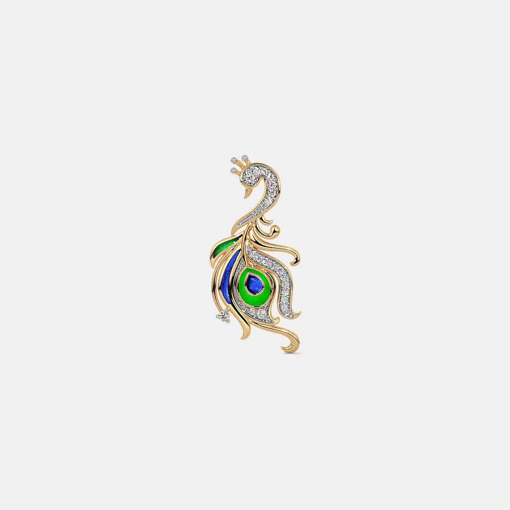 Peacock Diamond Earrings