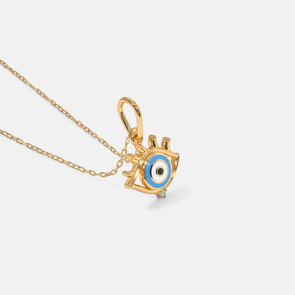 Gold Eye Pendant