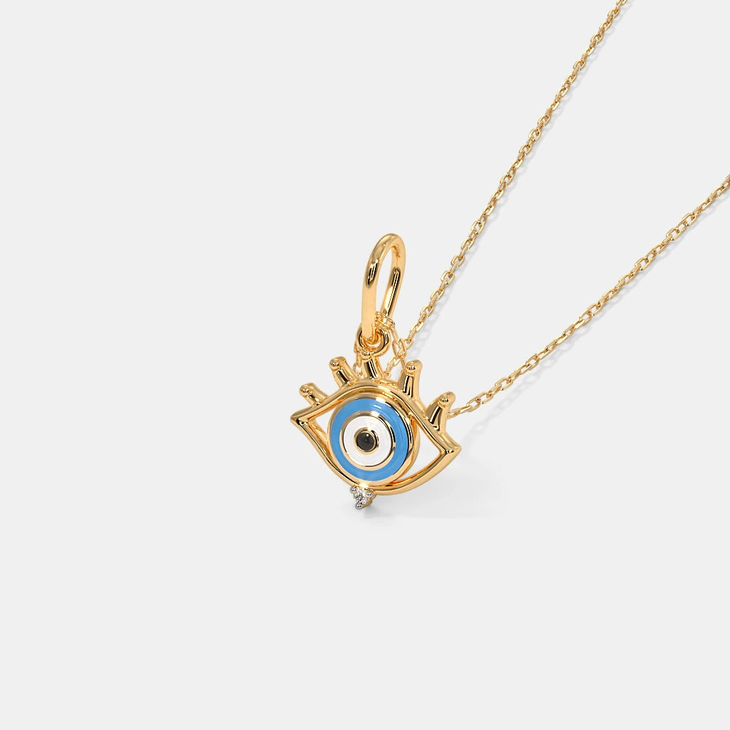 Gold Eye Pendant