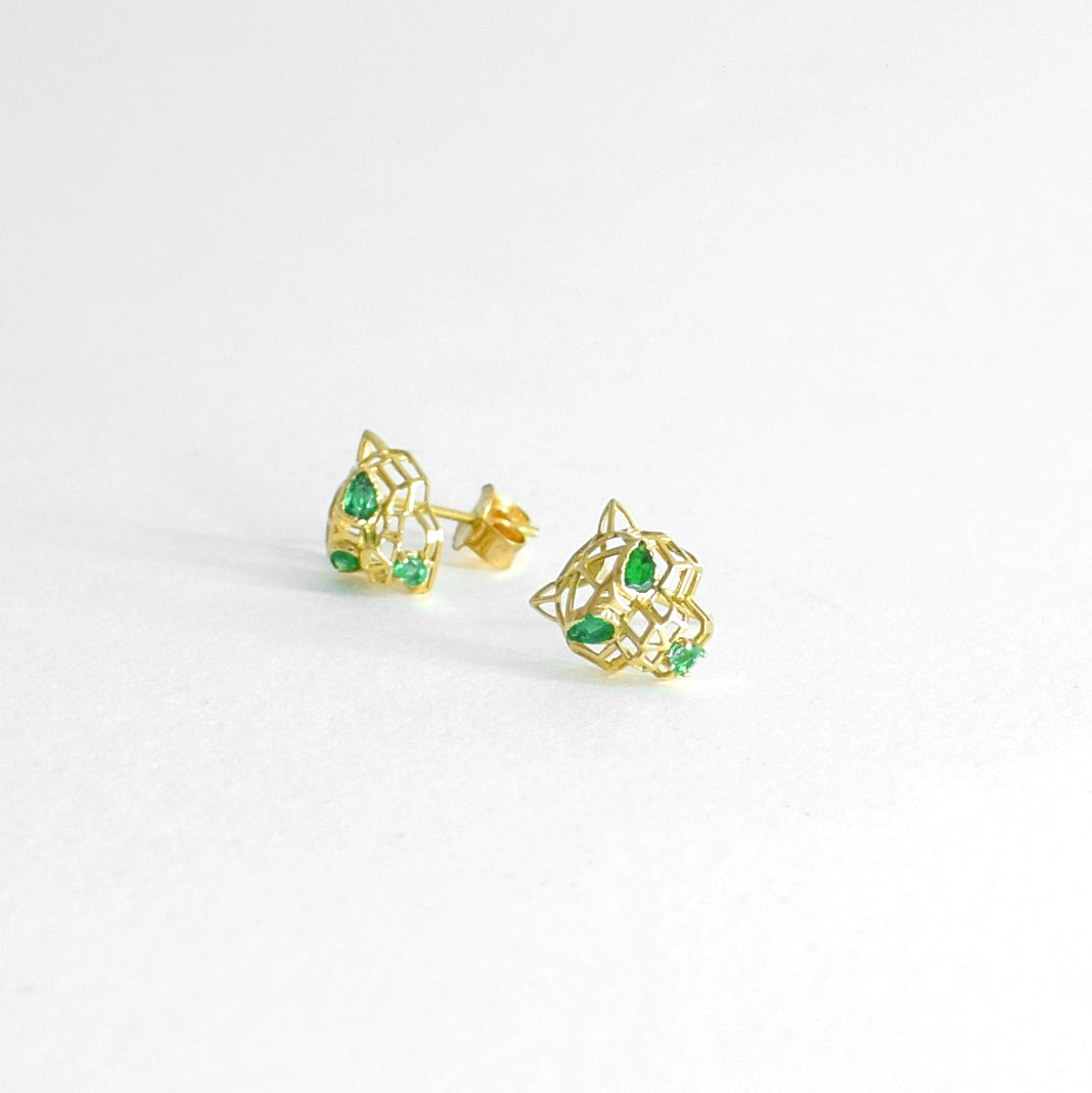 Emerald & Gold Earrings