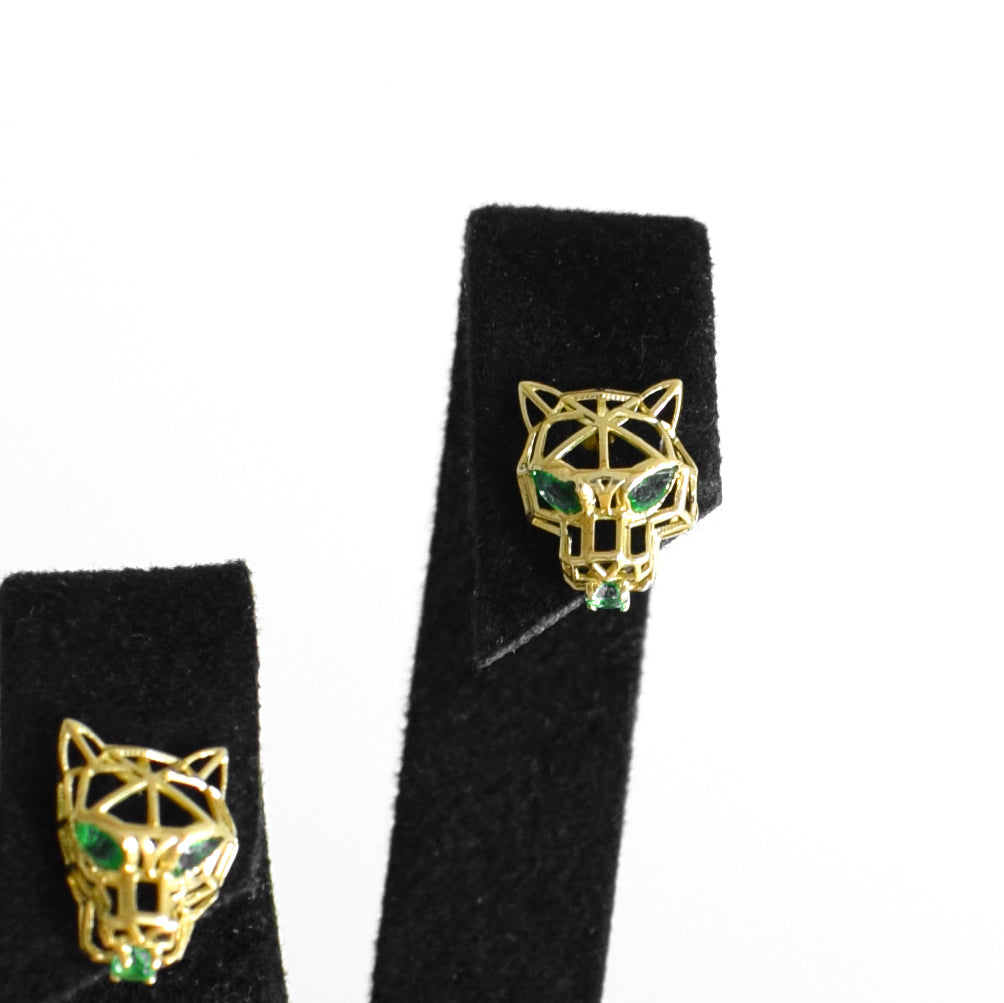 Emerald & Gold Earrings