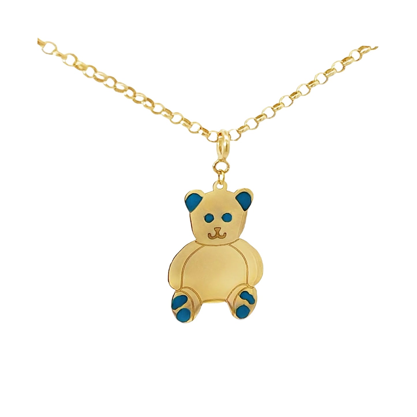 Teddy Bear Gold Pendant