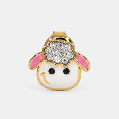 Kids Sheep Diamond Earrings