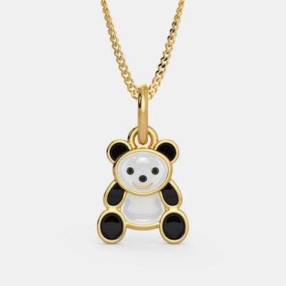 Panda kids Gold Pendant