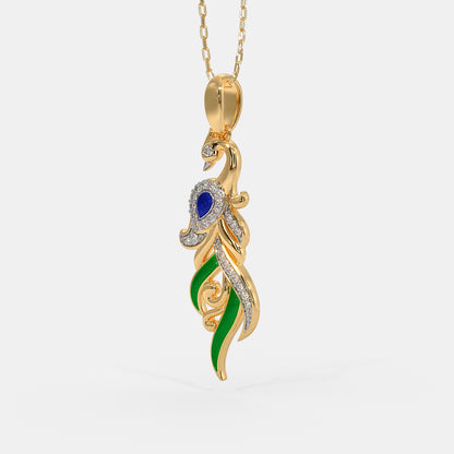 Peacock Diamond Necklace