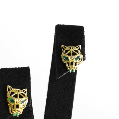 Emerald & Gold Earrings
