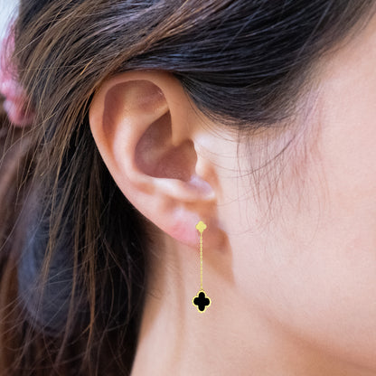 Gold earrings