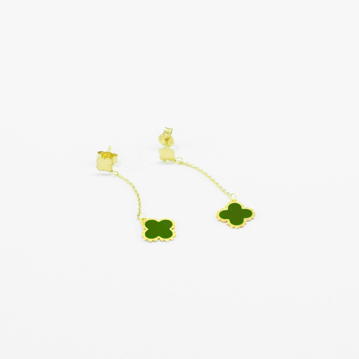 Gold earrings