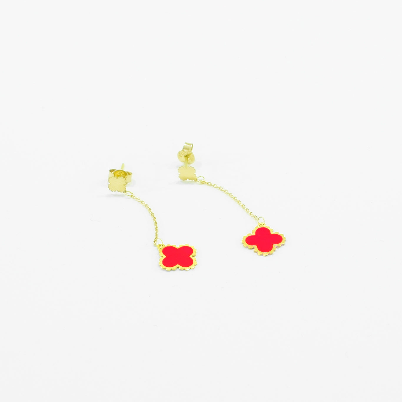 Gold earrings